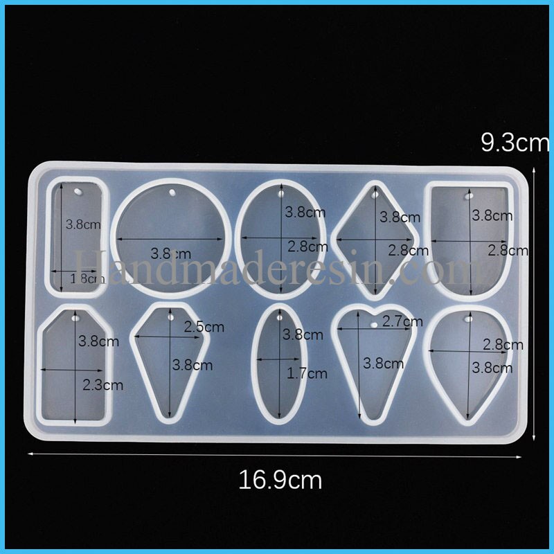 Khuôn silicon - Bảng khuôn mặt dây chuyền hình học