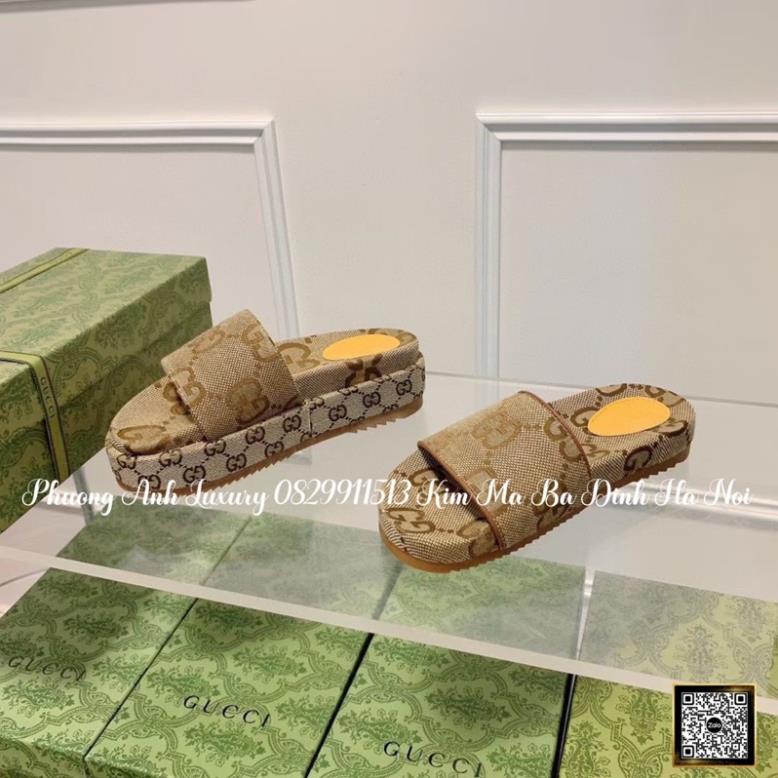 Lê Gucci Nâu 2 Dáng Cao Thấp Full Size 35-39
