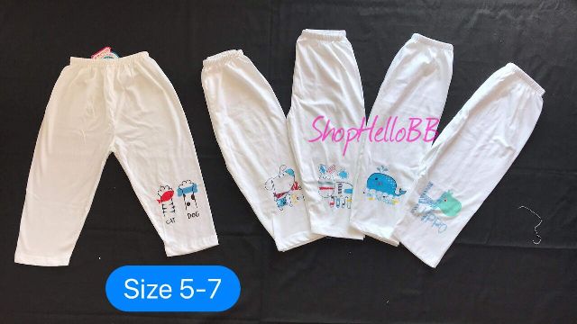 [Best saller] size 5-7 bé trai/bé gái 14-20kg BỘ DÀI IN HELLO BB 5 hình in đẹp y ảnh bìa