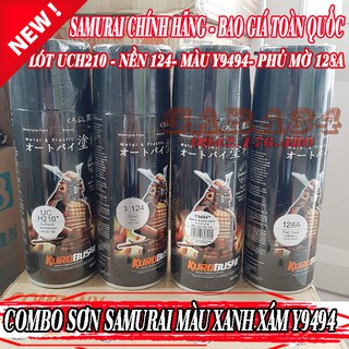 COMBO SƠN SAMURAI MÀU XANH XÁM MỜ Y9494