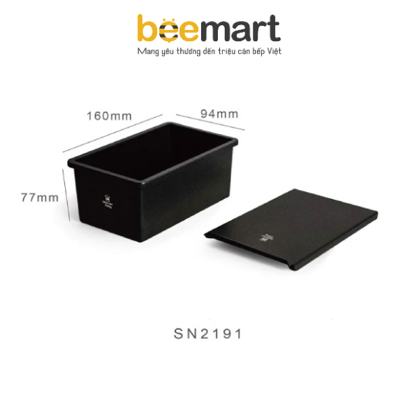 Khuôn bánh gối chống dính Sanneng 250g SN2191 kèm nắp