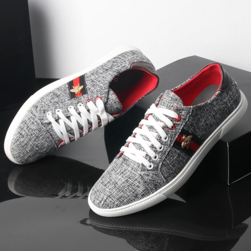 Xả Xả XẢ | Bán Chạy | Giày sneaker xám sọc con ong chất lượng cao GN340 Gấu Nâu SẴN KHO Xịn Nhẩt NEW ✔️ ' >