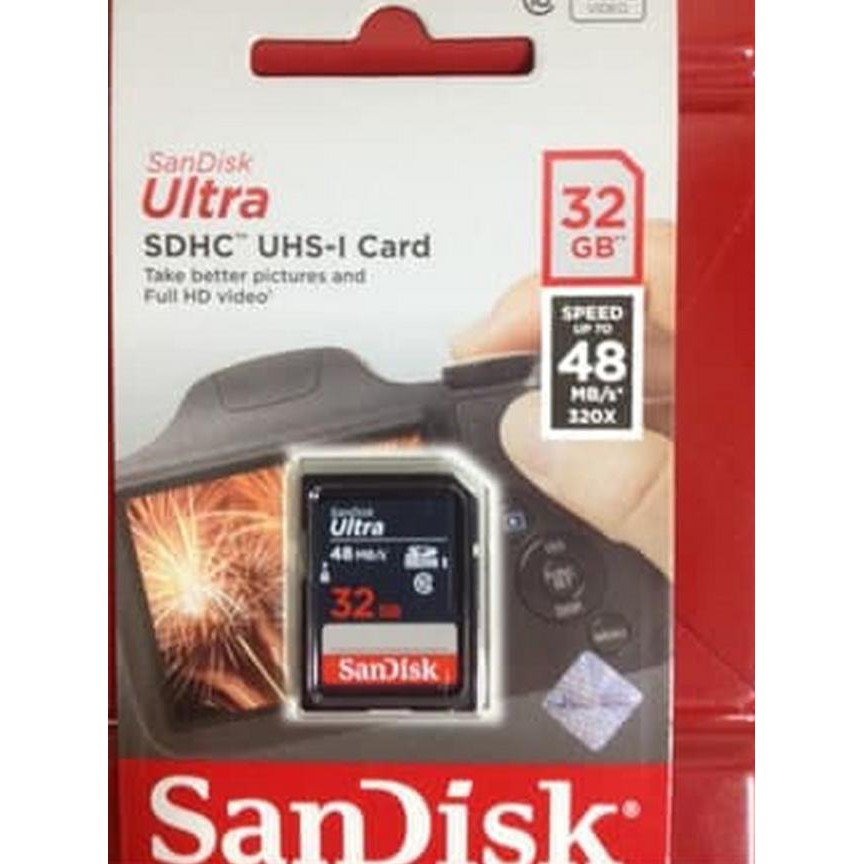 Thẻ Nhớ Sandisk Sdhc Ultra 32gb 48mb / S / Class 10 32gb