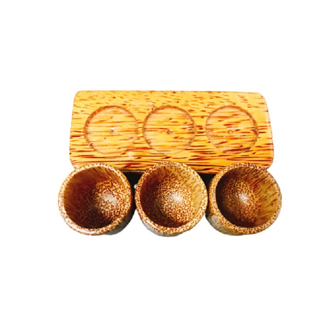 Bộ 3 chum nước gỗ dừa Ohi@ma