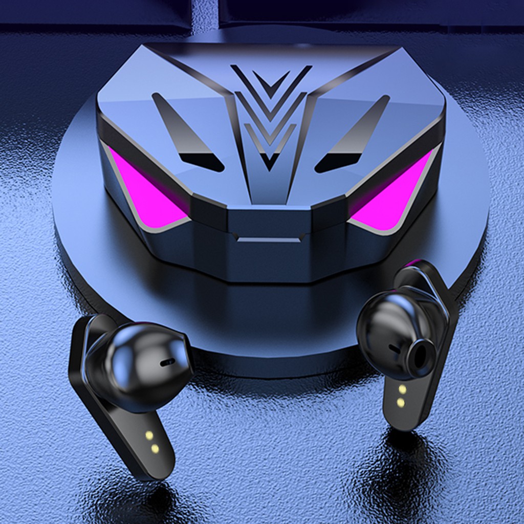 Game Wireless Earbuds with Deep Bass with Wireless Charging Case Running