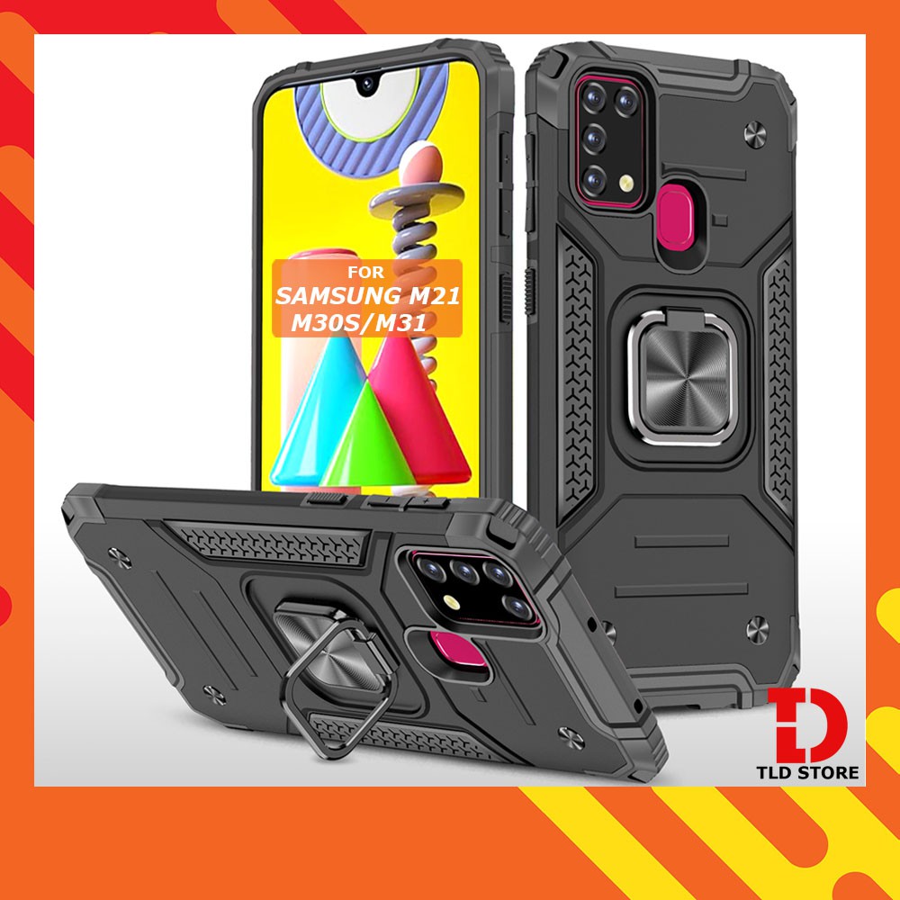 Ốp lưng Samsung M51 M21 M30S M31 J7 Prime Chống sốc Kemeng kèm nhẫn iring