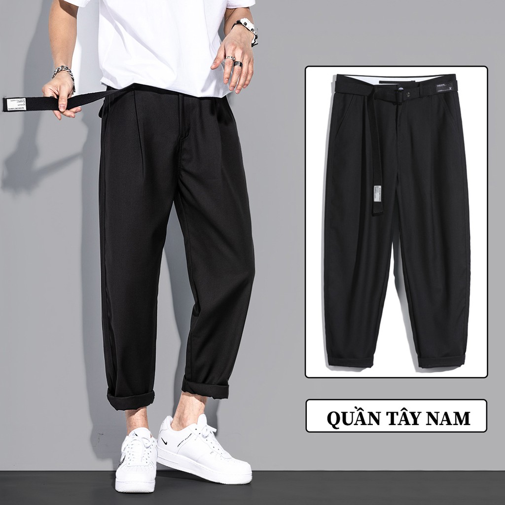 Quần Baggy Nam Kiểu Quần Tây Âu Chinos Trơn SEPTEMBERGIRL1989 JOGGER NAM 9000066C