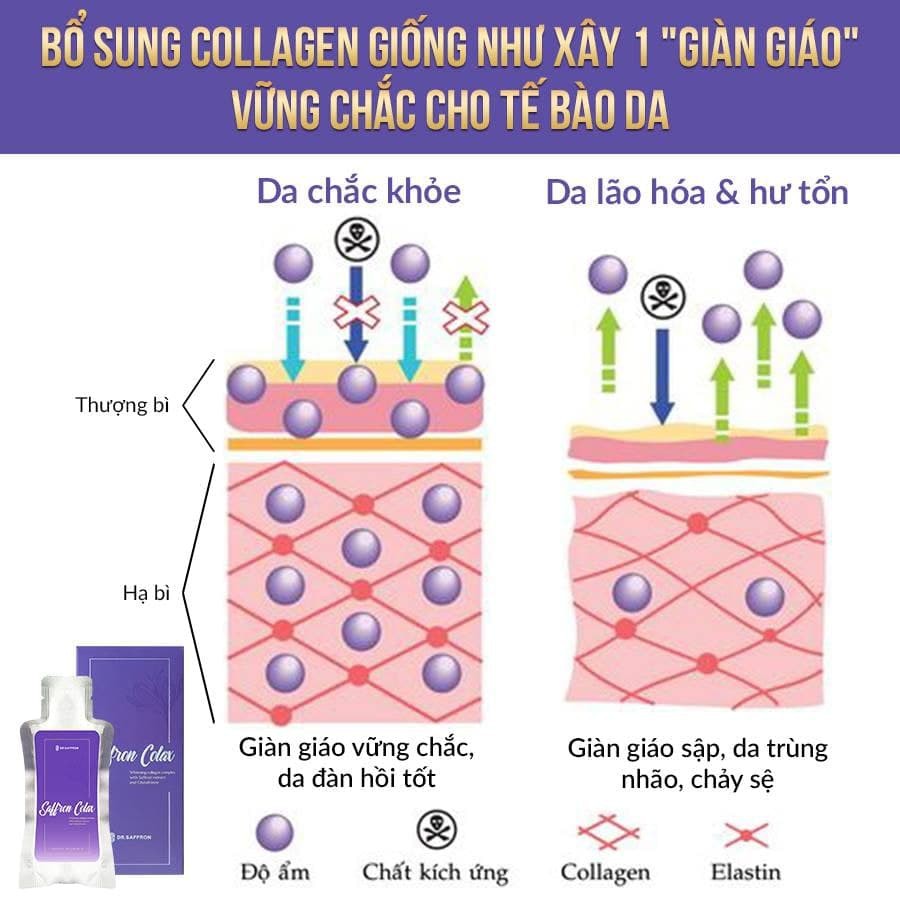 Collagen cô đặc Saffron Colax dạng nước hộp 7 túi x 30ml/túi | BigBuy360 - bigbuy360.vn