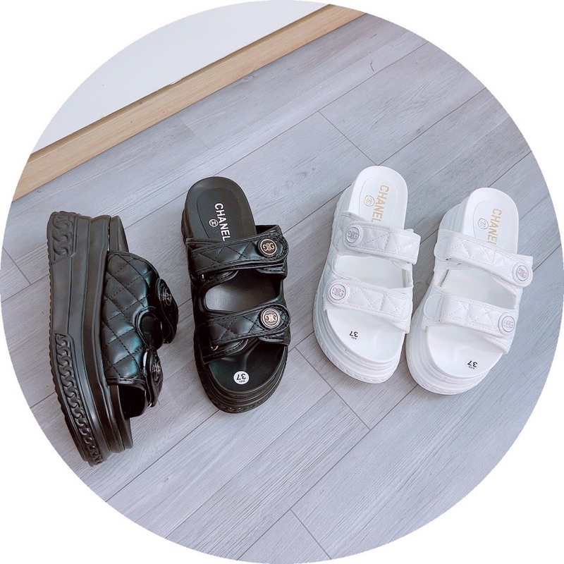 BÁN SỈ-  Dép hai quai bánh mỳ 6cm trẻ trung hàng Quảng Châu có ảnh thật