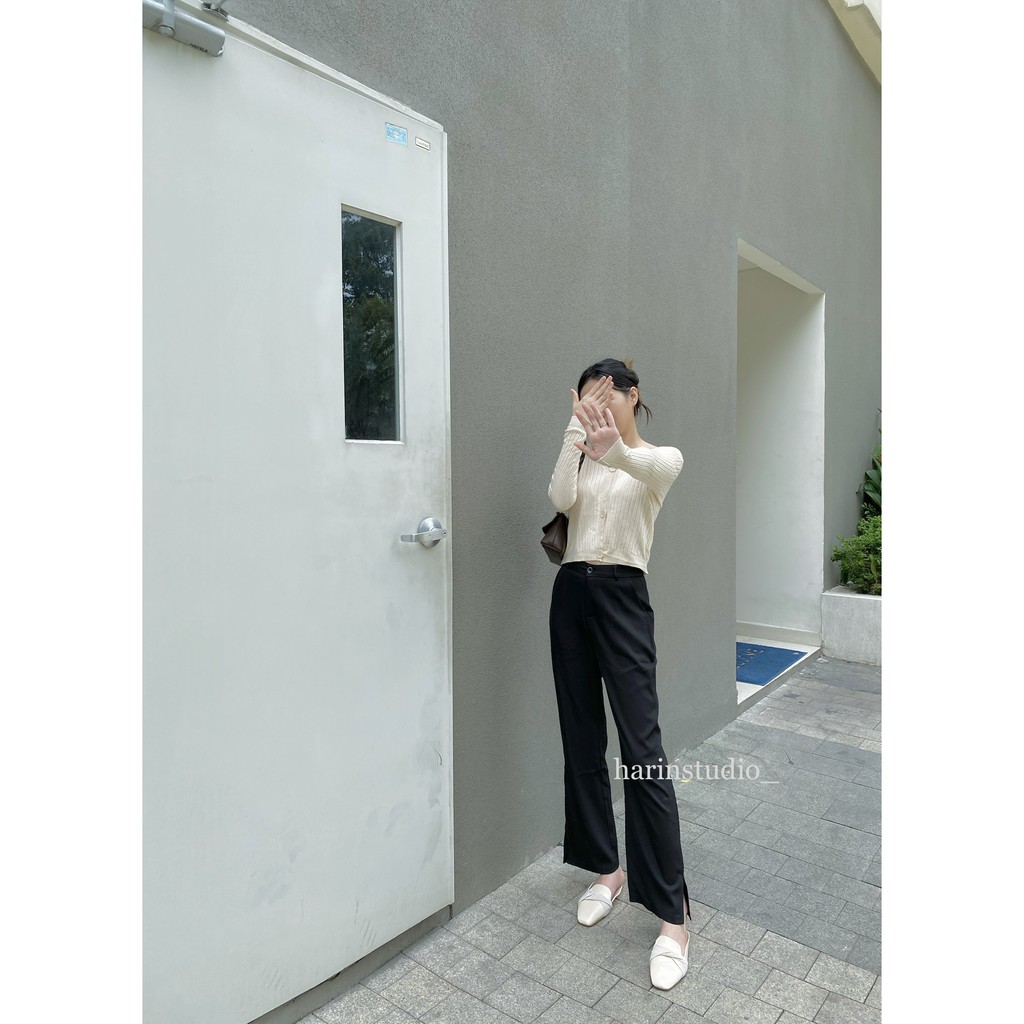 Áo cardigan mỏng len mịn 3 khuy ulzzang Hàn Quốc