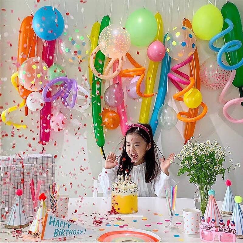 Pháo giấy sắc màu Confetti trang trí sinh nhật, tiệc cưới, party