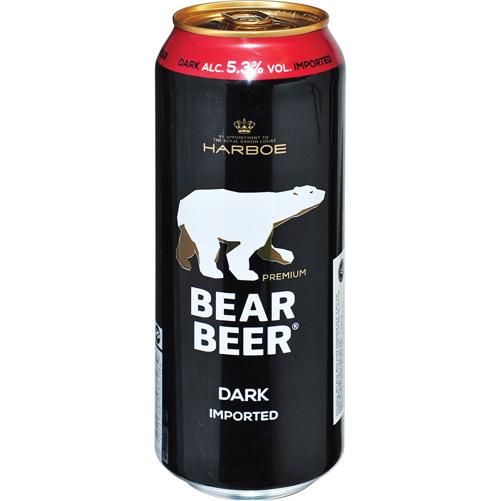 Bia Bear Harboe Dark 5.3% 500ml