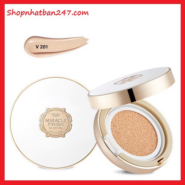 Phấn nước kiểm soát dầu Miracle Finish Oil Control Water Cushion SPF50+ PA+++ - Chuyên sỉ