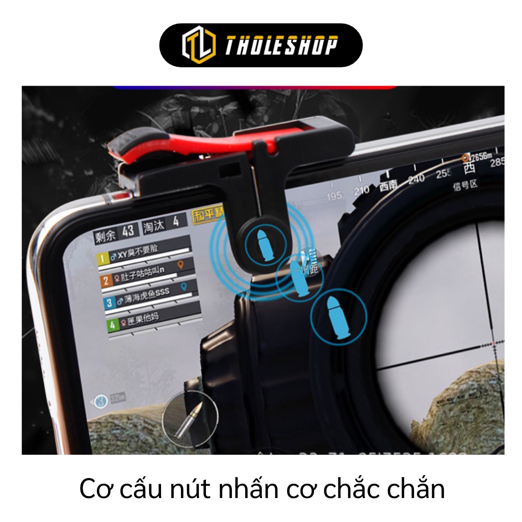 Nút Chơi Game - Tay Cầm Chơi Game Pubg Mobile, Kẹp Ôm Khít Vào Điện Thoại 6616