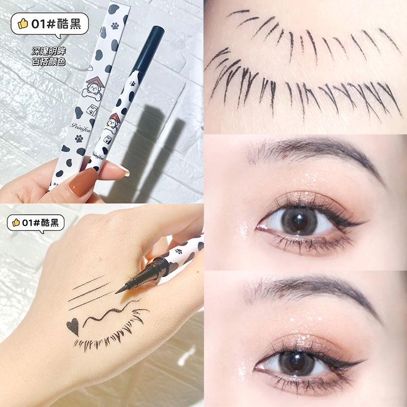 Bút Kẻ Mắt Dạng Lỏng Màu Đen Nhanh Khô Lâu Trôi Chống Thấm Nước