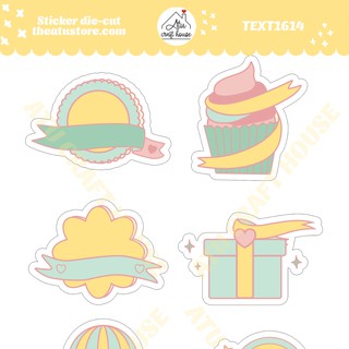 Sticker die-cut - Sticker cắt rời - Nguyên vật liệu làm Scrapbook Handmade