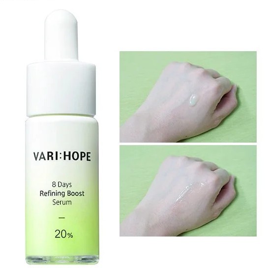 Serum Vari:Hope Tẩy Da Chết, Dưỡng Da Căn Bóng Varihope 8 Days Refining Boost 15ml