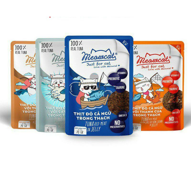 Pate cho mèo Meowcat mọi lứa tuổi 70g