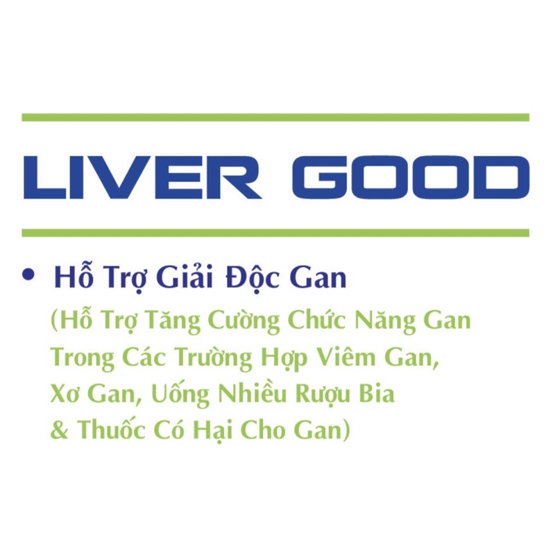 LIVER GOOD BIGFAM Hỗ Trợ Giải Độc Gan Hộp 30 Viên