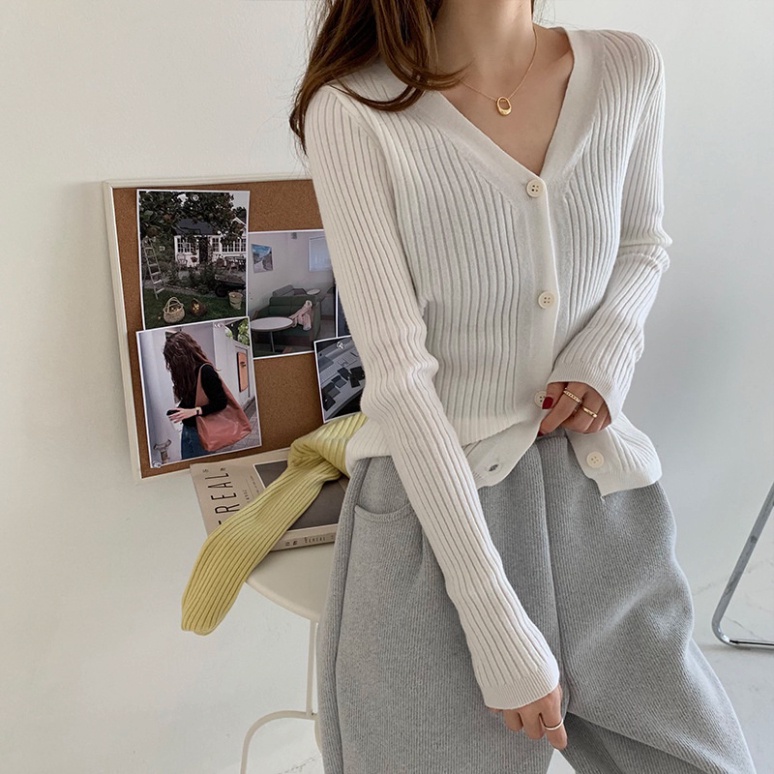 Áo cardigan len khoác dệt kim tay dài ulzzang kiểu Hàn Quốc dày dặn K5G3 | BigBuy360 - bigbuy360.vn