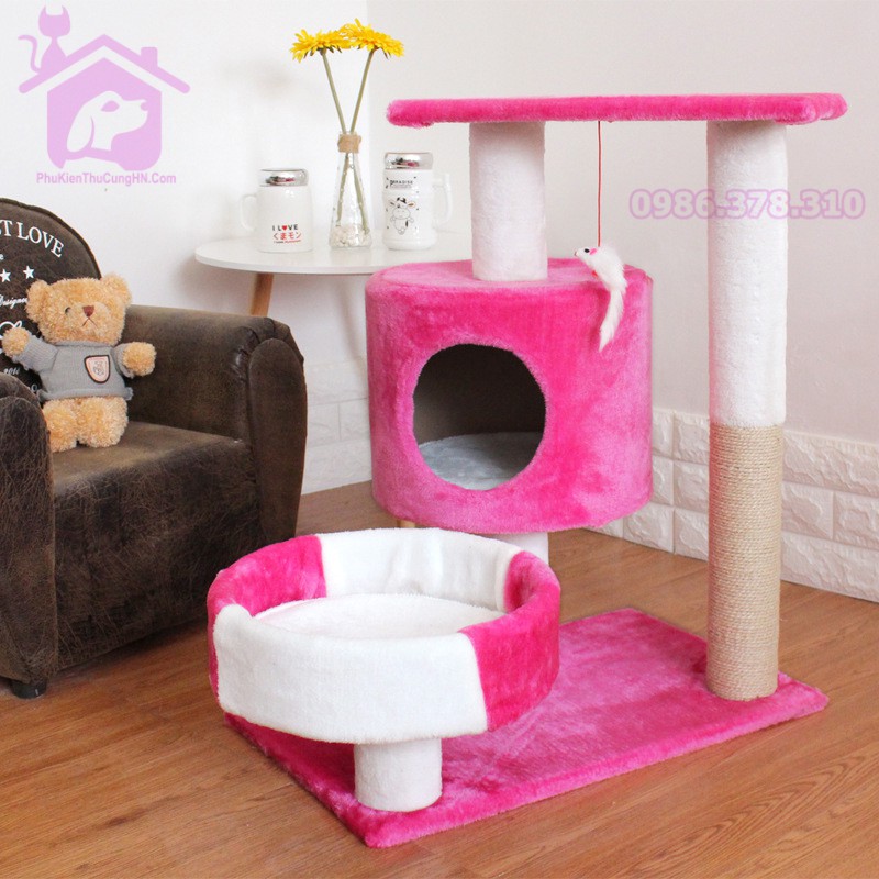 Nhà cây cho mèo Cat tree - Phụ kiện thú cưng Hà Nội