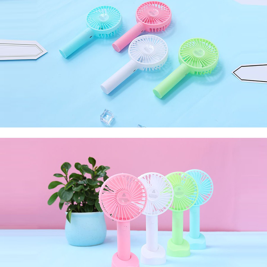 Quạt tích điện mini cầm tay Mianz Store Pin 2h - 4h, BH 3 tháng | BigBuy360 - bigbuy360.vn