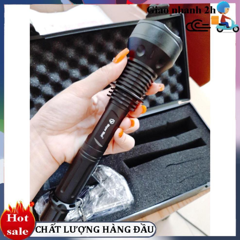 Đèn pin siêu sáng chống nước Mayor Wolf  LY S015 pin cực trâu Tặng kèm bộ phụ kiện sạc và hộp đựng Freeship