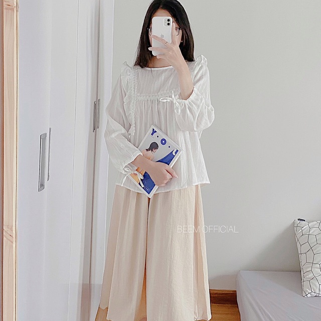 Chân váy đũi không nhăn có túi