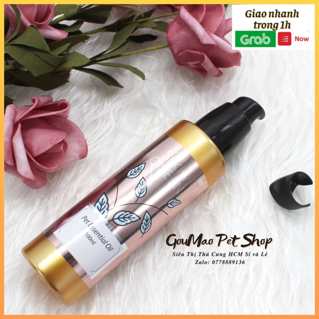 Tinh Dầu Dưỡng Lông Chó Mèo Pet Essential Oil SHOWQUEEN 100ml Siêu Thơm