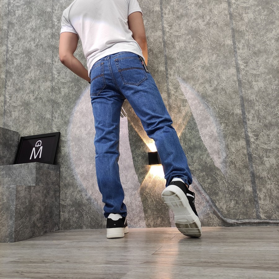 Quần jean nam ống rộng BB JEANS Q62 dáng suông không co giãn