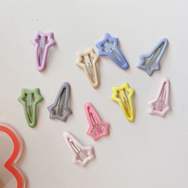 Set 10 Kẹp Tóc Nhỏ Giọt Đáng Yêu Cho Bé Gái