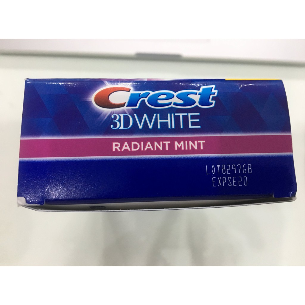 Kem đánh răng Crest 3D White Radiant Mint 232g