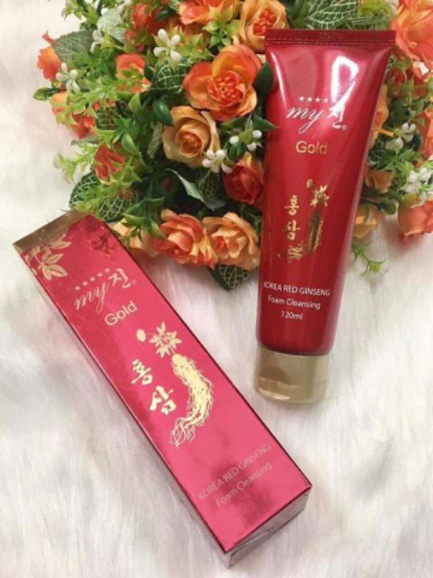 Sữa rửa mặt Korea Red Ginseng Foam Cleansing My Gold