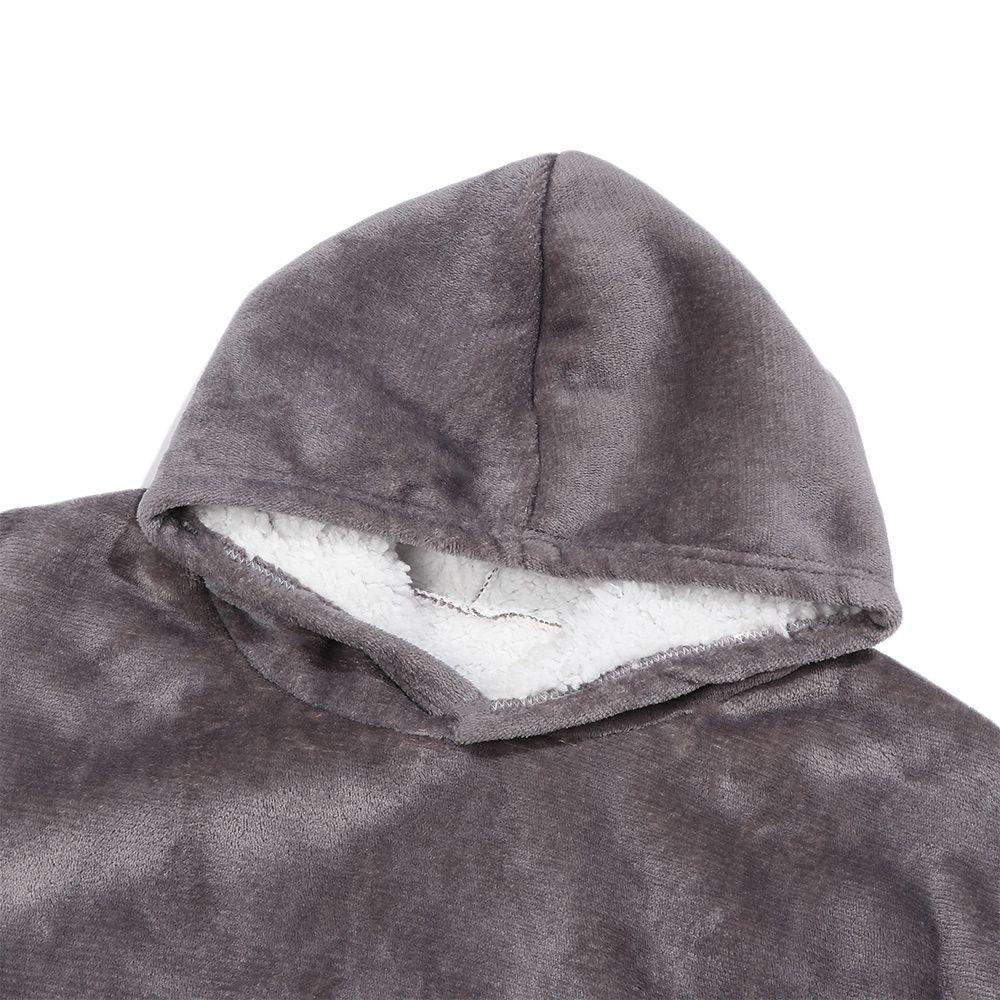 Upstopvn Áo Choàng Ngủ Hoodie Chui Đầu Bằng Vải Flannel Siêu Dalian