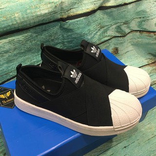 Giày slip on lười nữ Sò Chéo