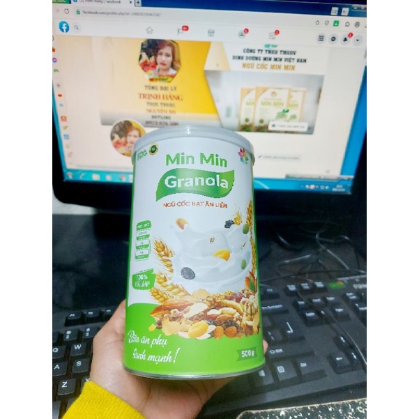 NGŨ CỐC HẠT GRANOLA MIN MIN