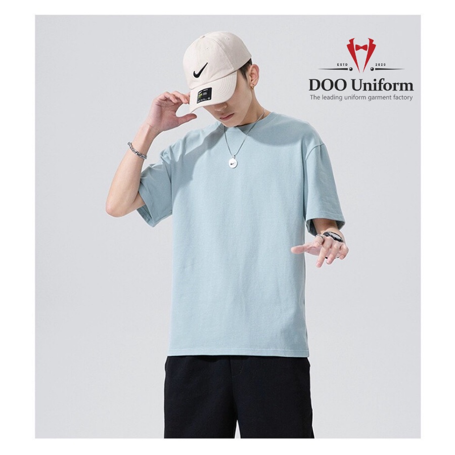 [DOO T-SHIRT] Áo Thun Xanh Pastel Unisex Nam (Cotton 100%)