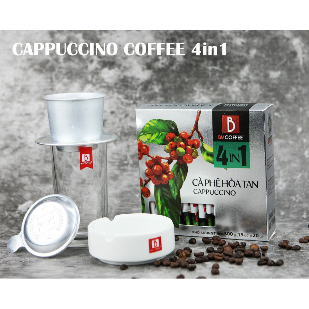 Cà phê cappuccino 4in1 B&V (15stick x 20g)