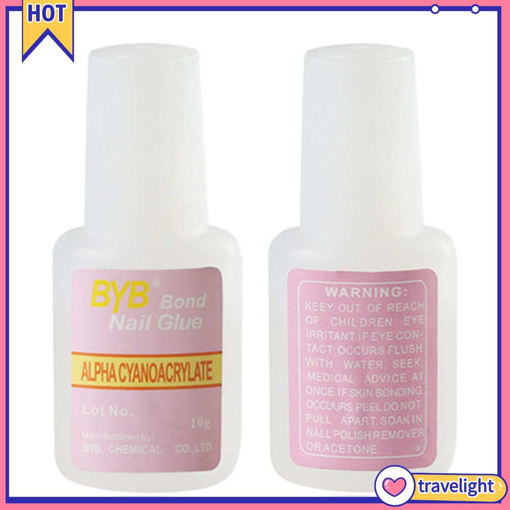 [Hàng mới về] Keo dán móng tay giả làm móng tay nghệ thuật tích hợp cọ 10g