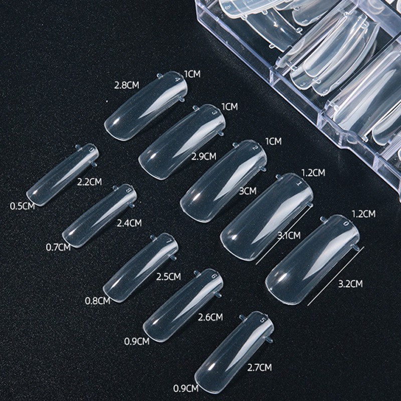 【Hàng Hot】 Set 100pc móng tay nhân tạo kèm keo dán móng tay giả họa tiết bắt mắt chống thấm nước | BigBuy360 - bigbuy360.vn