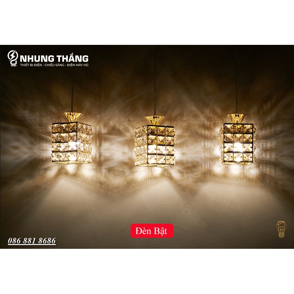 Đèn Thả Trang Trí Pha Lê Cao Cấp SJ-049 Decor Vintage - Phong Cách Bắc Âu - Bảo Hành 12 Tháng - Tặng Kèm 3 Bóng Led
