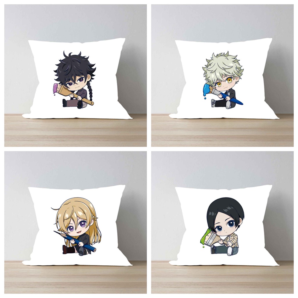 Gối in hình BLUE PERIOD chibi anime xinh xắn tiện lợi chất đẹp