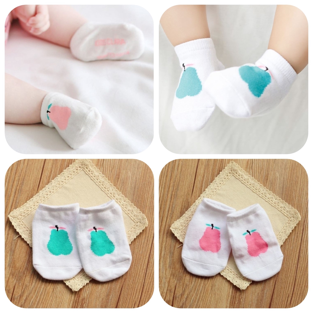 Tất cotton chống trượt cho bé trai và bé gái