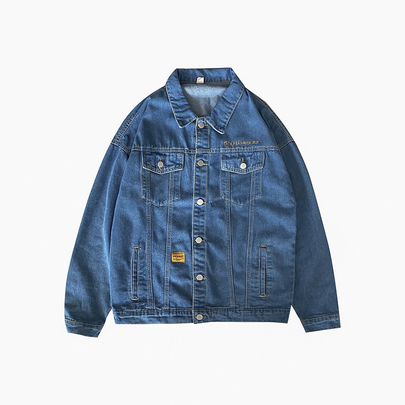 Áo khoác jean denim nam nữ unisex form rộng K9 , áo khoát jacket nam nữ phong cách Hàn Quốc H101