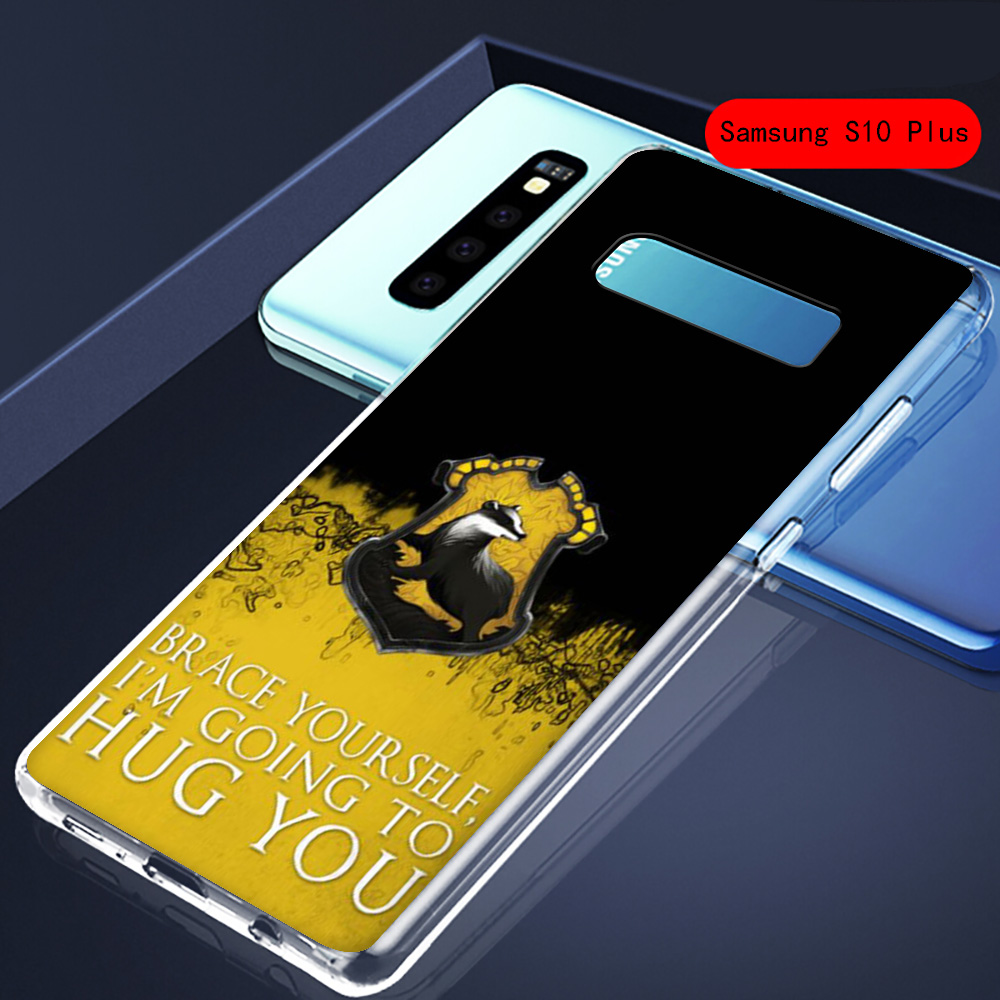 Ốp Điện Thoại Trong Suốt Họa Tiết Harry Potter Hufflepuff Cho Samsung J4 Core J6 J8 Note 8 9 10 Lite Plus Prime 2018 C74