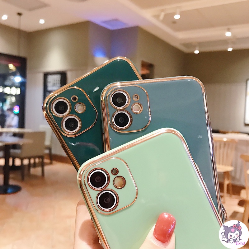 Ốp điện thoại khung vuông mạ vàng cho Xiaomi Redmi 9a 9c 9 8a 8 7a 7 Note 9 8 Pro | BigBuy360 - bigbuy360.vn