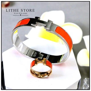 Combo vòng tay và nhẫn hermes đủ màu