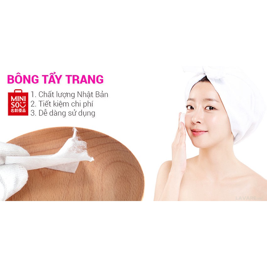 Hộp Bông Tẩy Trang Miniso 1000 Miếng – Nhật Bản