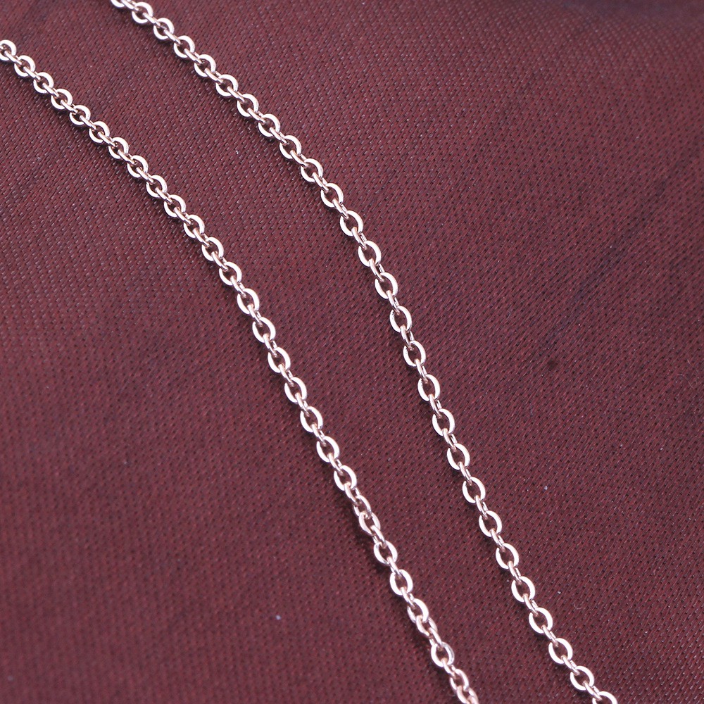 Japan and South Korea LOVE rose gold necklace women fashion titanium steel clavicle chain stainless steel