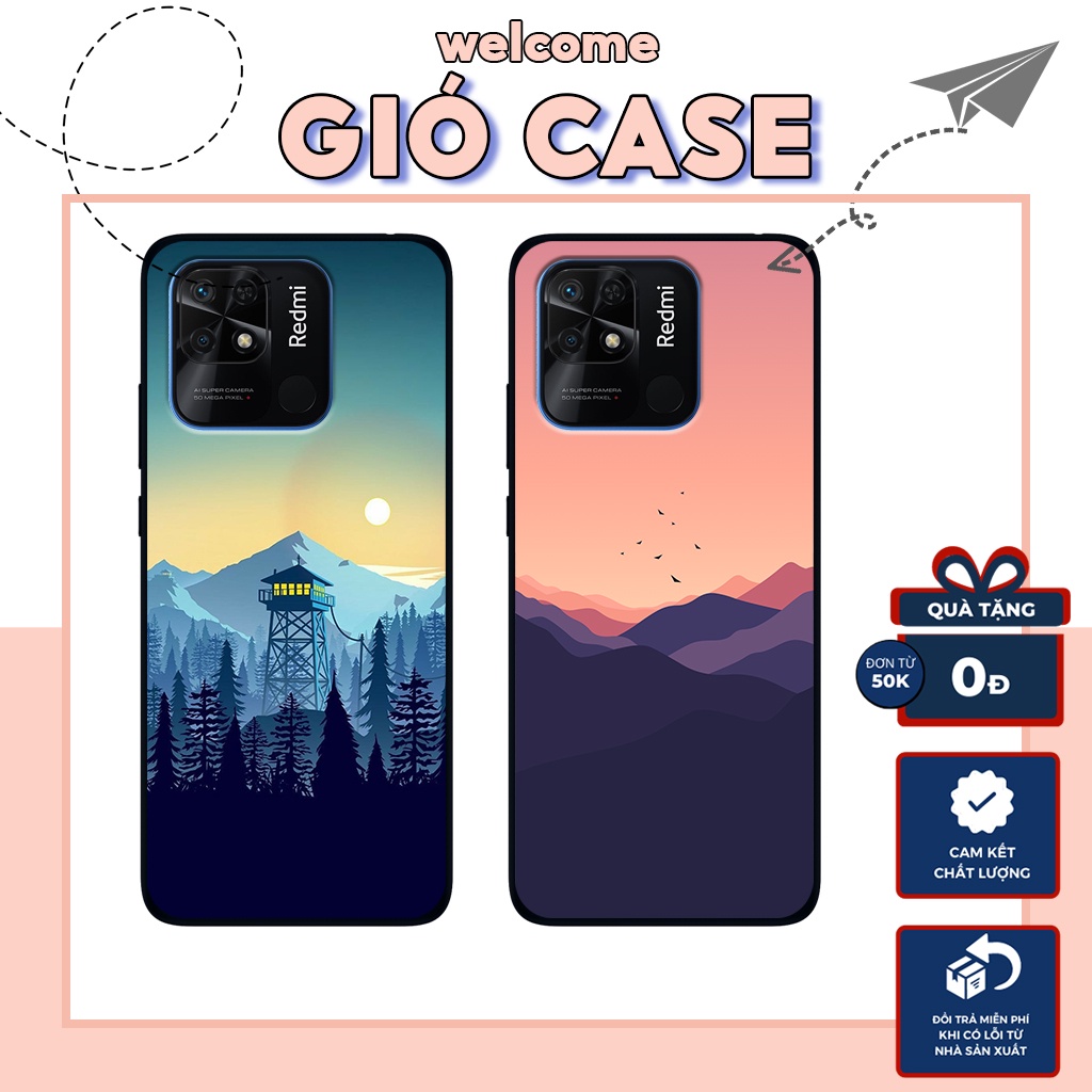 Ốp lưng XIAOMI REDMI 10C, ốp điện thoại nhựa dẻo hình phong cảnh vintage,chill,nhẹ nhàng